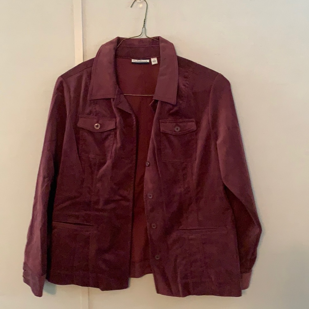Like New Burgundy Blazer